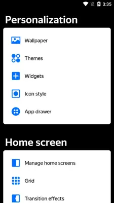 Yandex Launcher android App screenshot 3